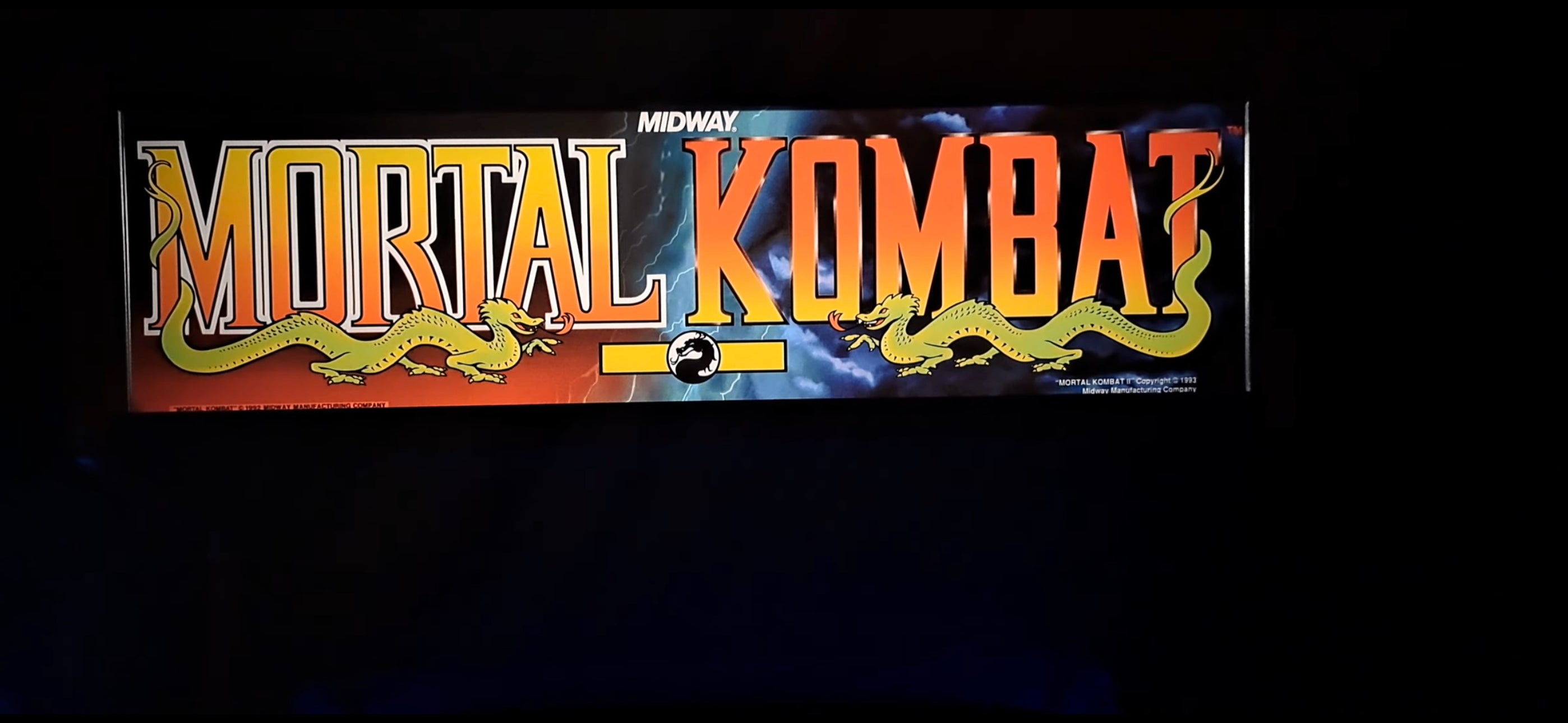 Mortal Kombat 1 & 2 Combo Marquee