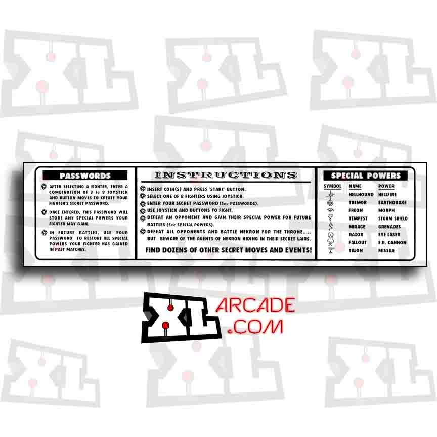 BloodStorm Instruction Card