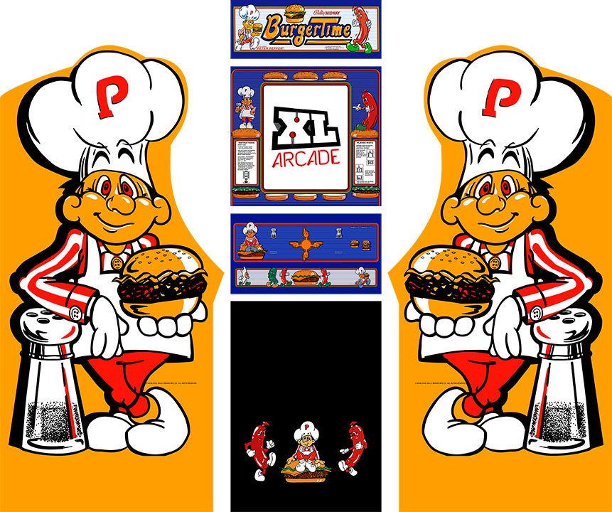 Kit de arte completo BurgerTime