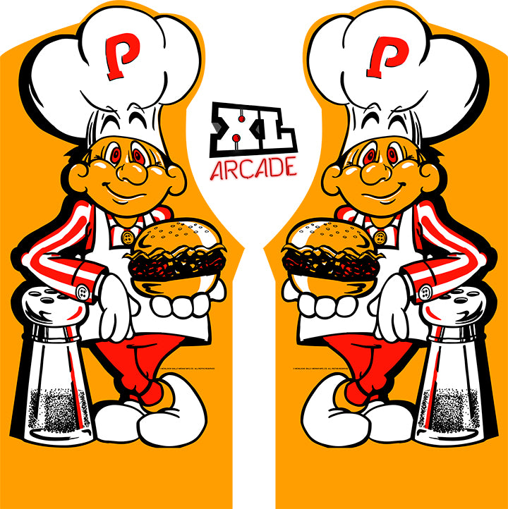 Arte lateral de BurgerTime