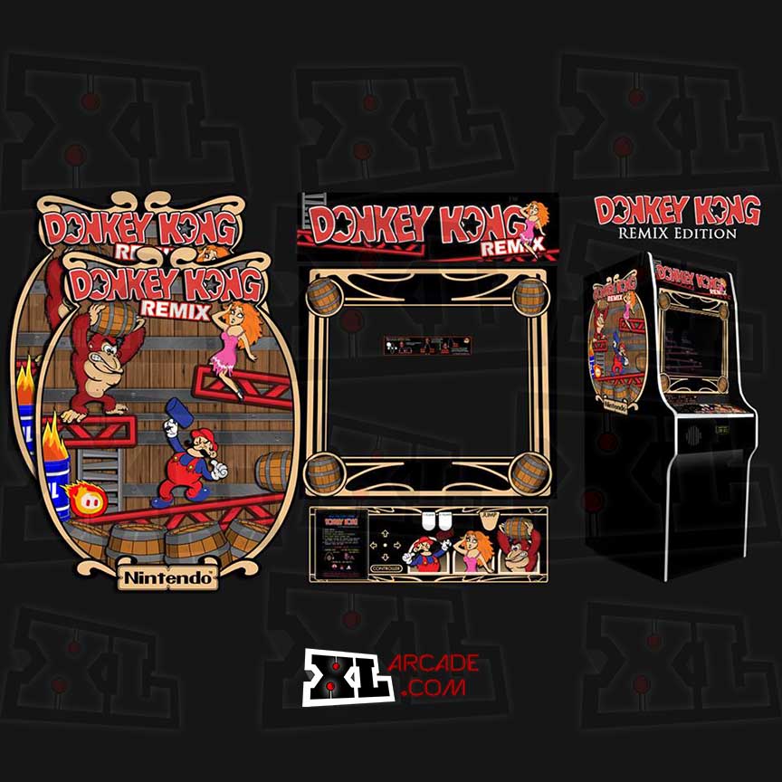 Nintendo outlets Donkey Kong Arcade Cabinet Side Art - 3M