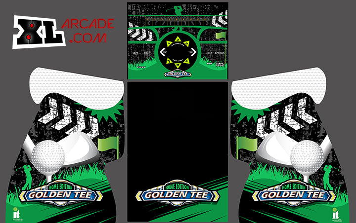 Kit de arte para pedestal Golden Tee Home Edition