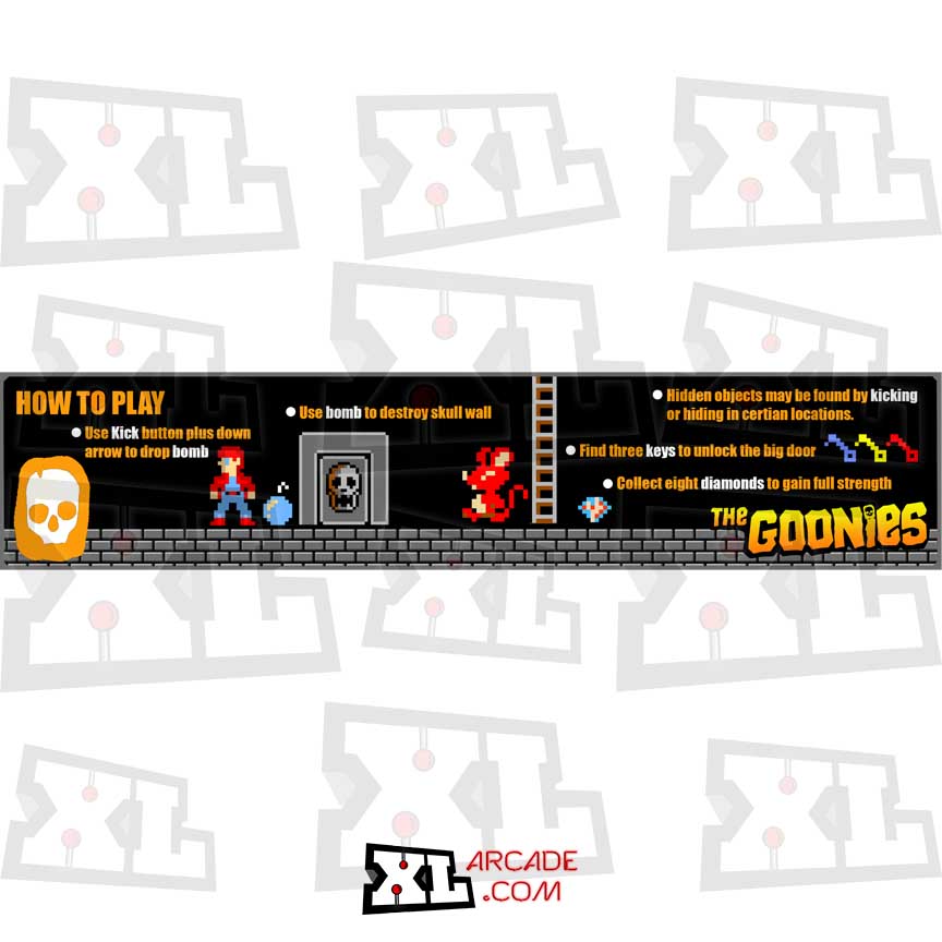 The Goonies Instruction Card