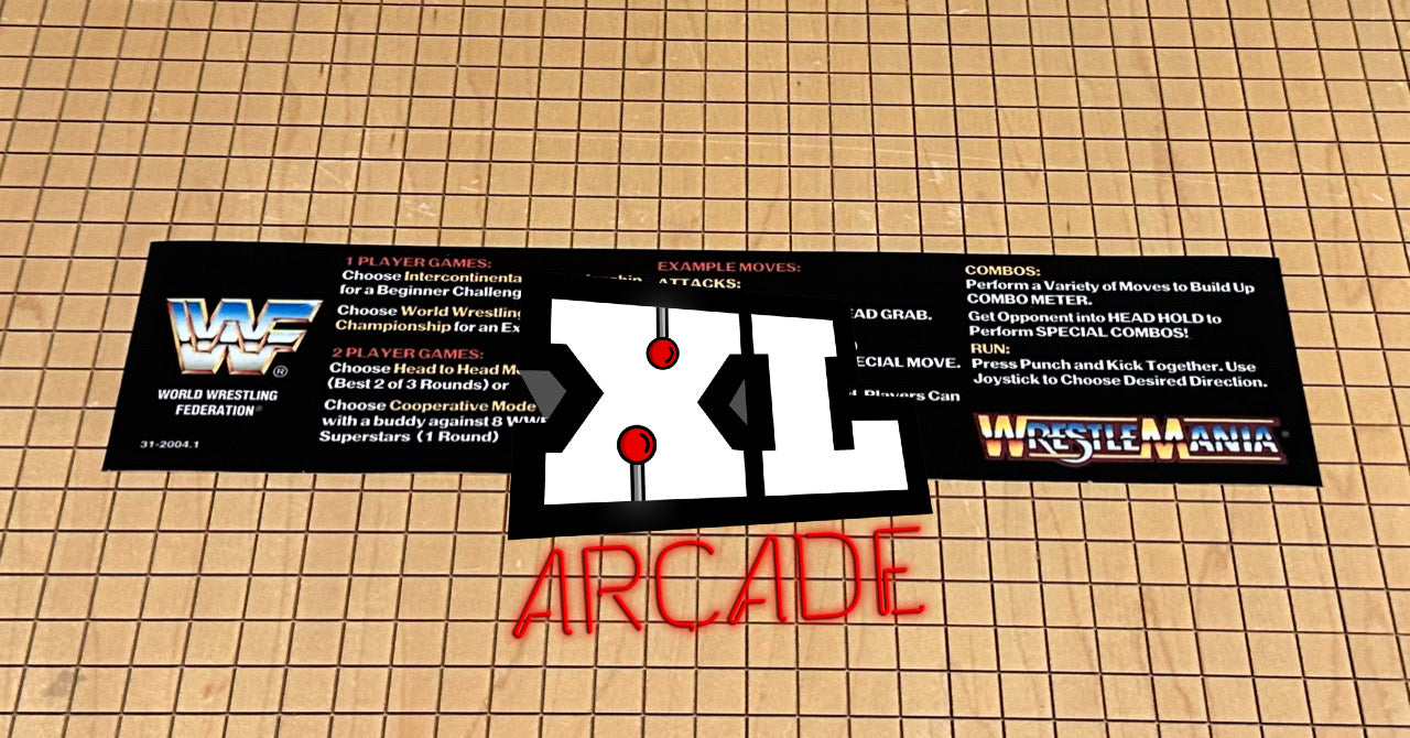 Cartes d'instructions de Wrestlemania