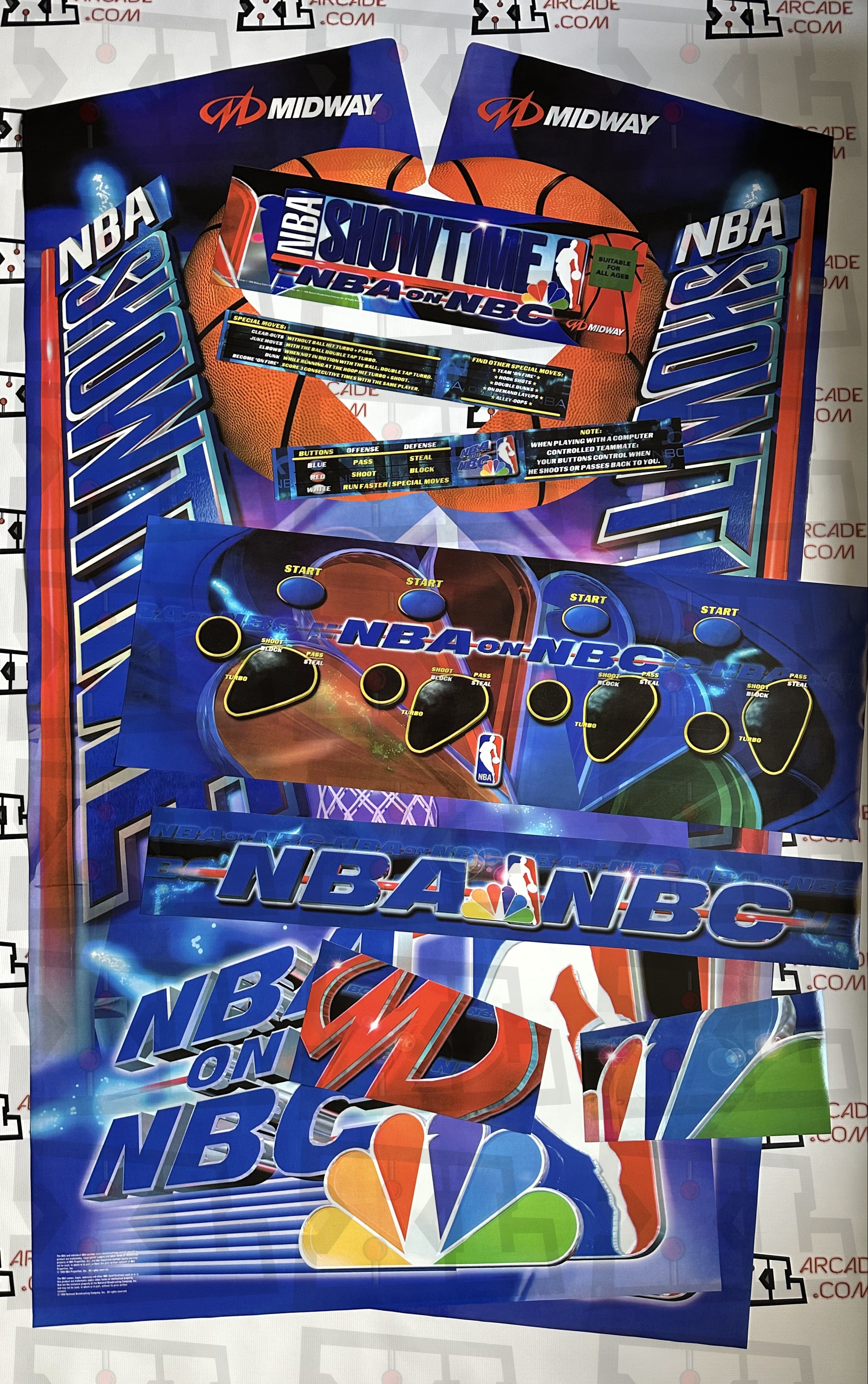 NBA Showtime NBA on NBC Complete Art Kit