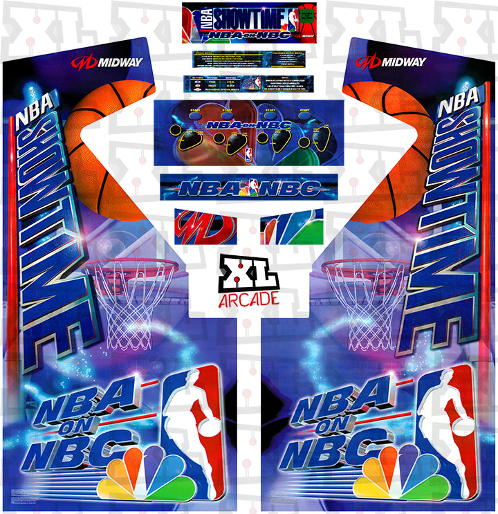 NBA Showtime NBA on NBC Complete Art Kit