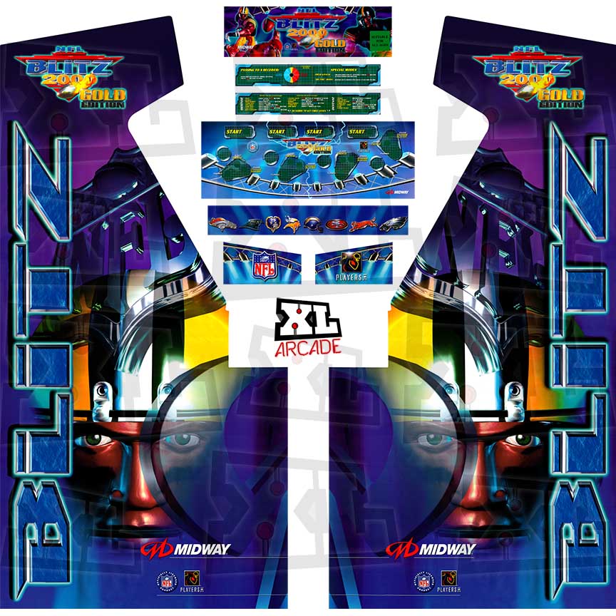 NFL Blitz 2000 Complete Art Kit