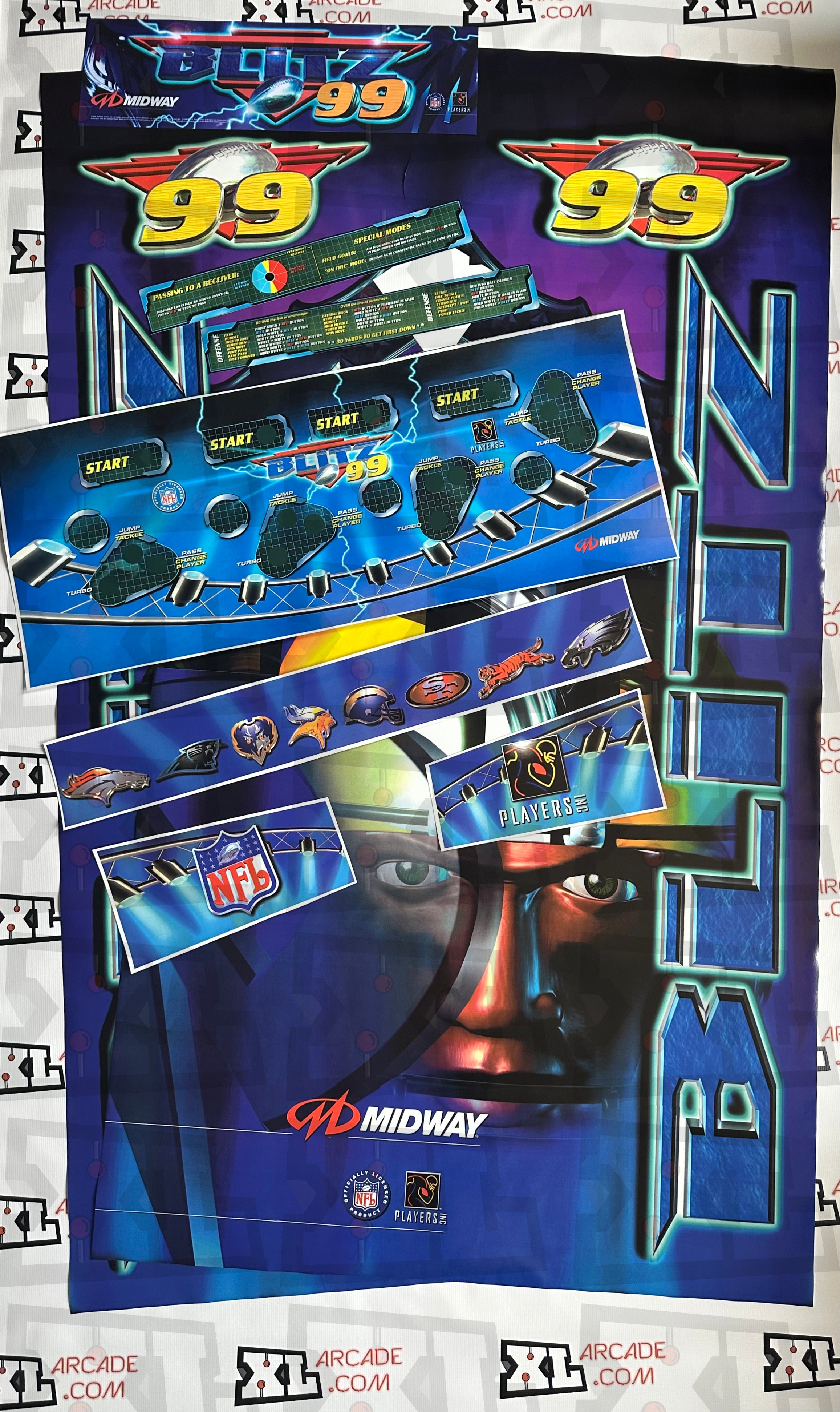 Kit artistique complet NFL Blitz 99