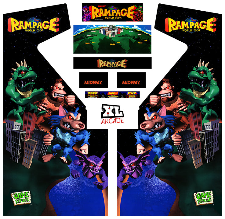 Kit de arte completo de Rampage World Tour