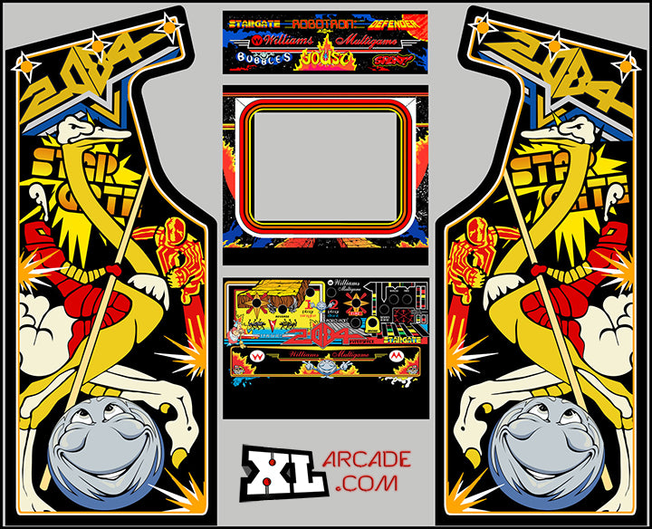 Kit de arte completo multijuego Williams con arte lateral completo