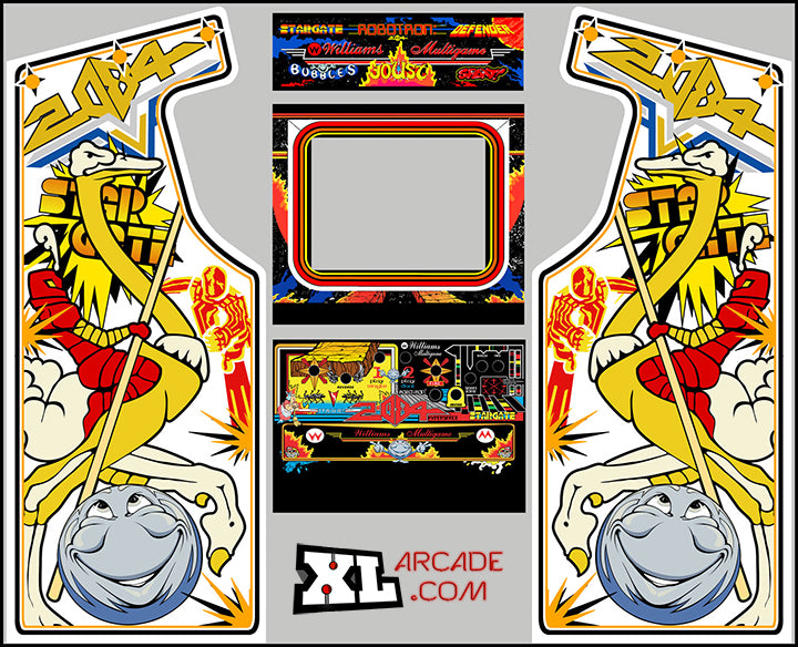 Kit de arte completo multijuego Williams con arte lateral completo