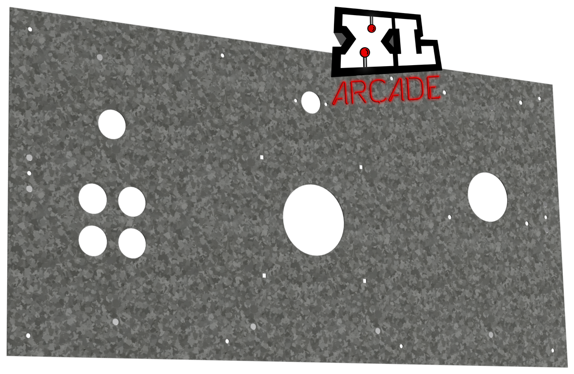 Panneau de contrôle en métal du jeu Skins