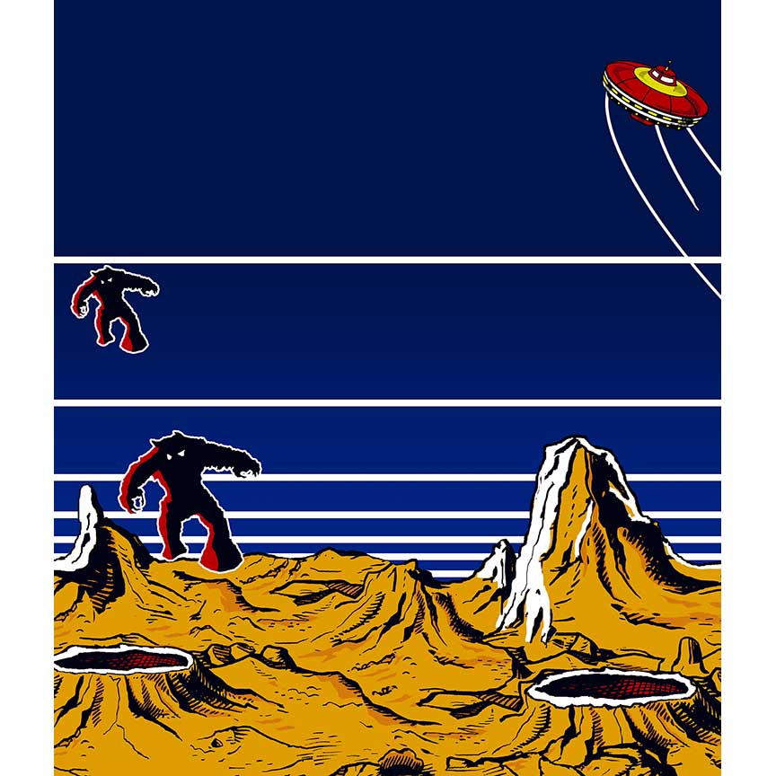 Space Invaders Kickplate Art