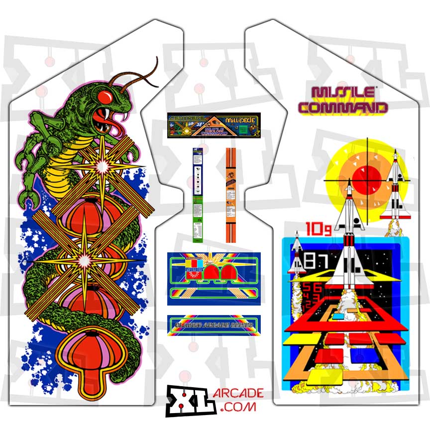 Team Play Centipede / Millipede / Missile Command Complete Art Kit