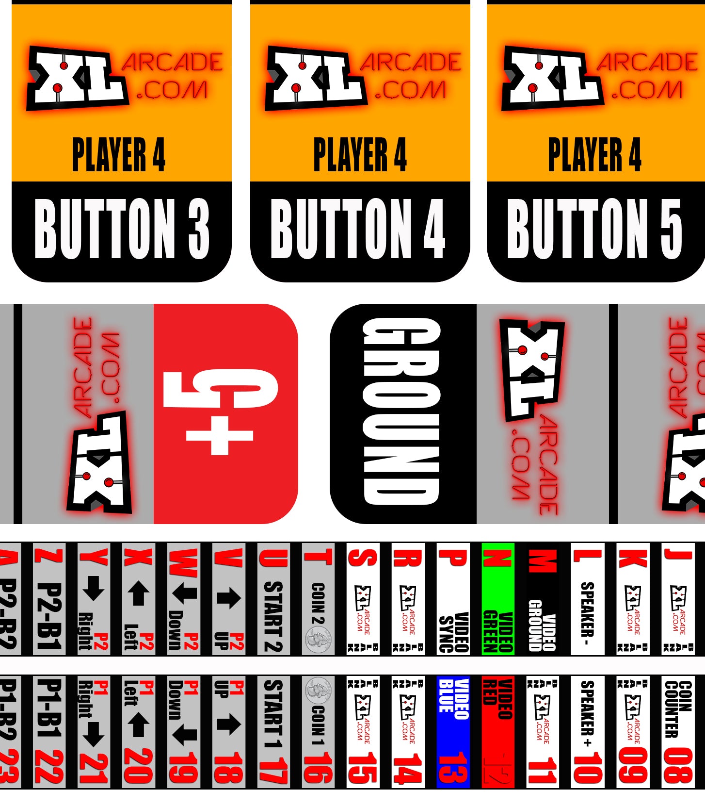 Jamma Harness Labels