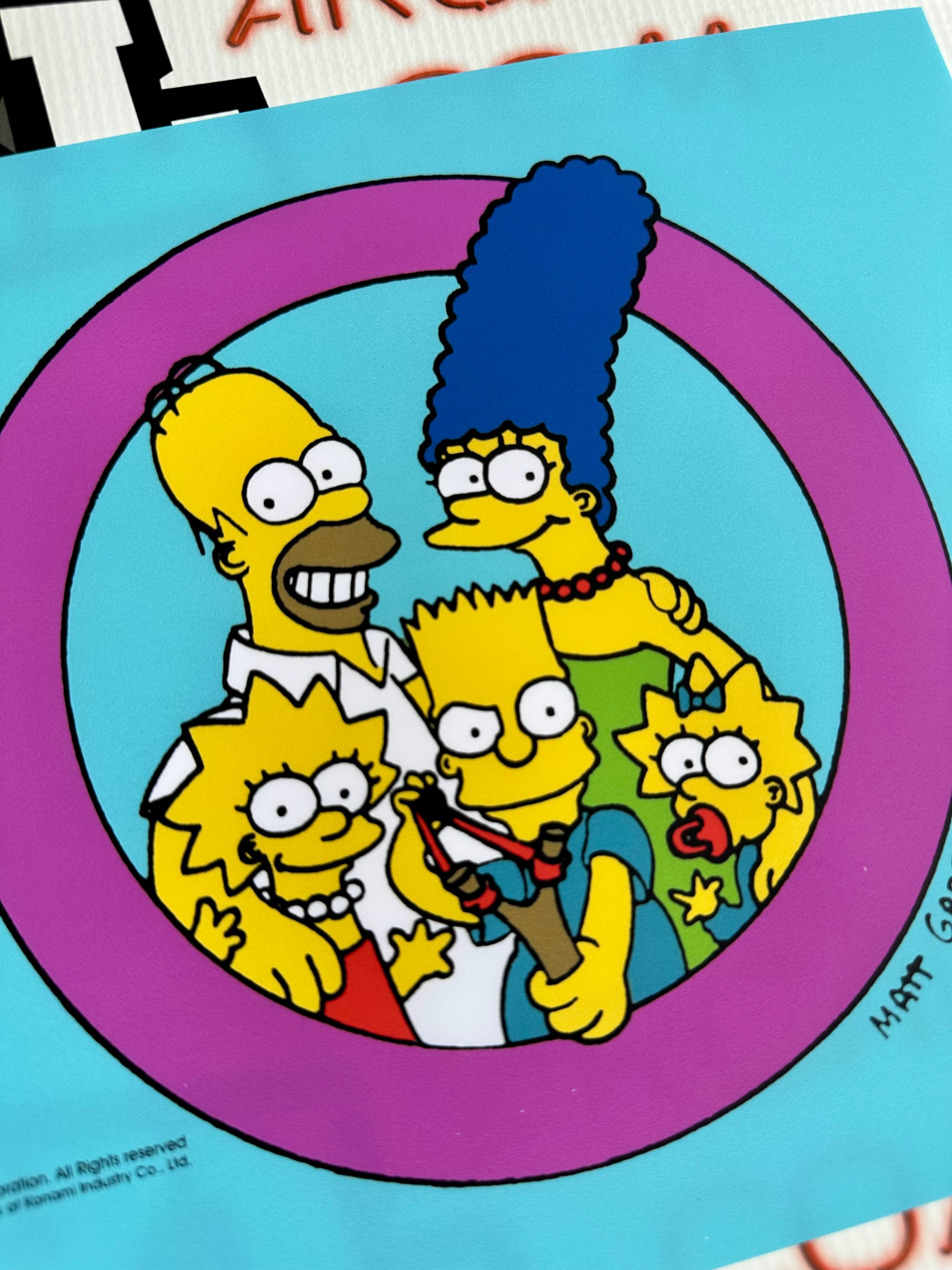 Kit de arte completo de Los Simpson con degradado