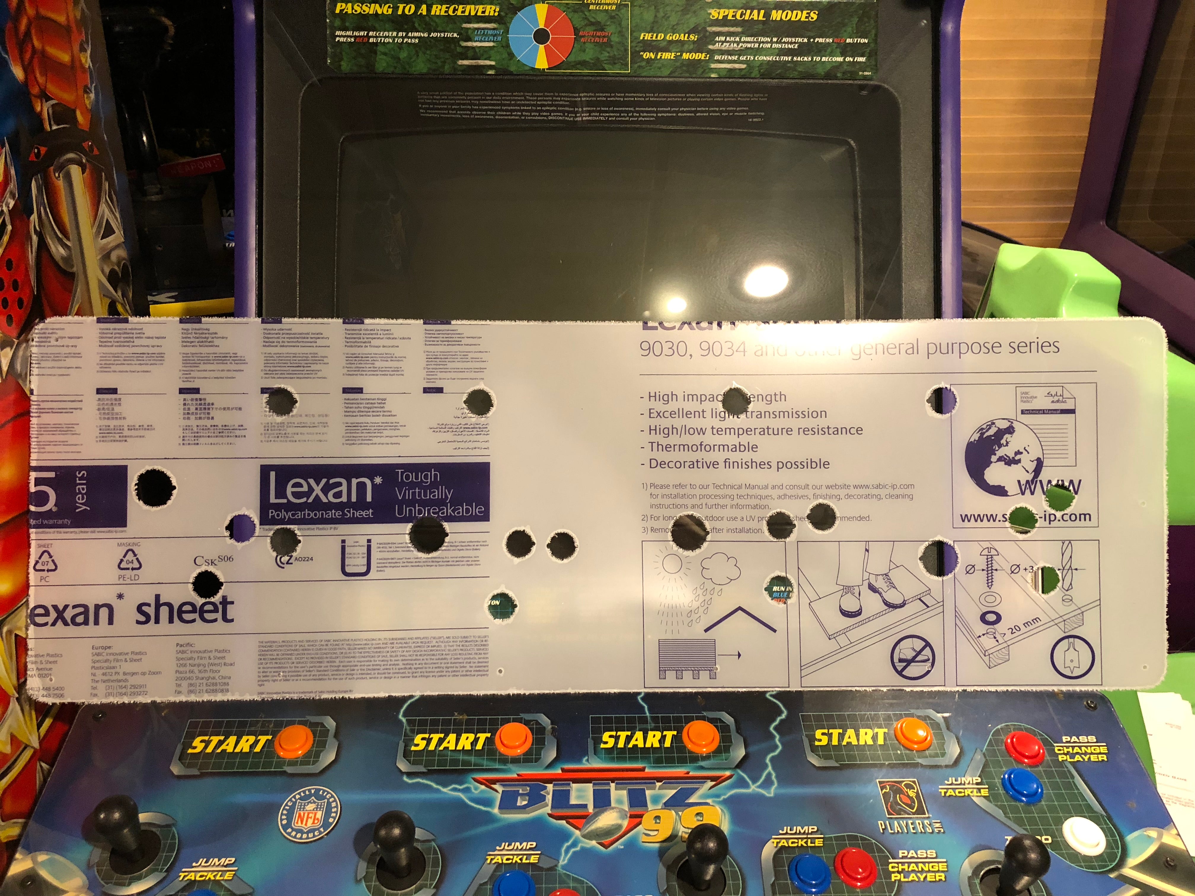 SportStation Lexan/Polycarbonate Control Panel Protector