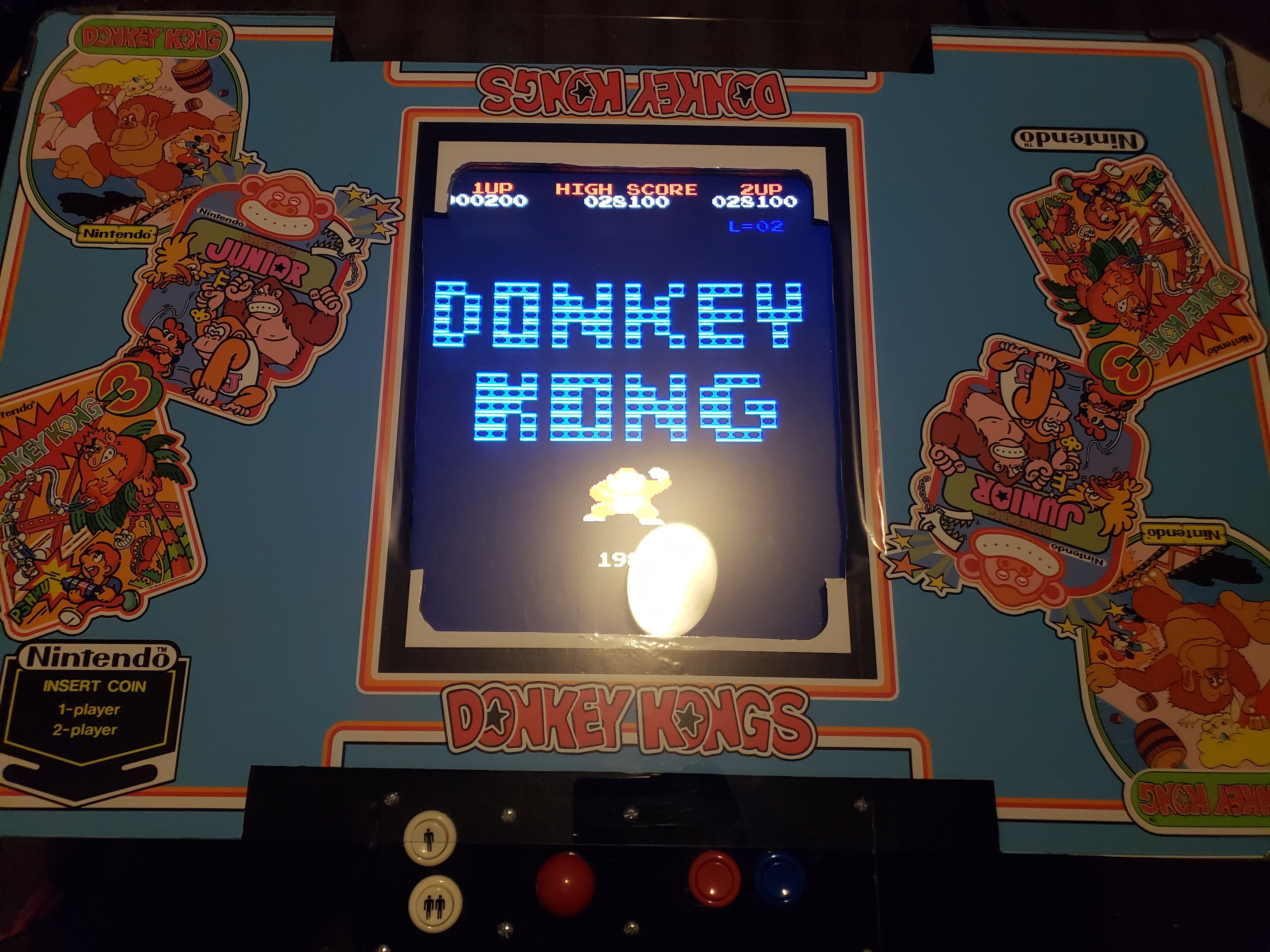 Art de table de cocktail alternatif de Donkey Kong