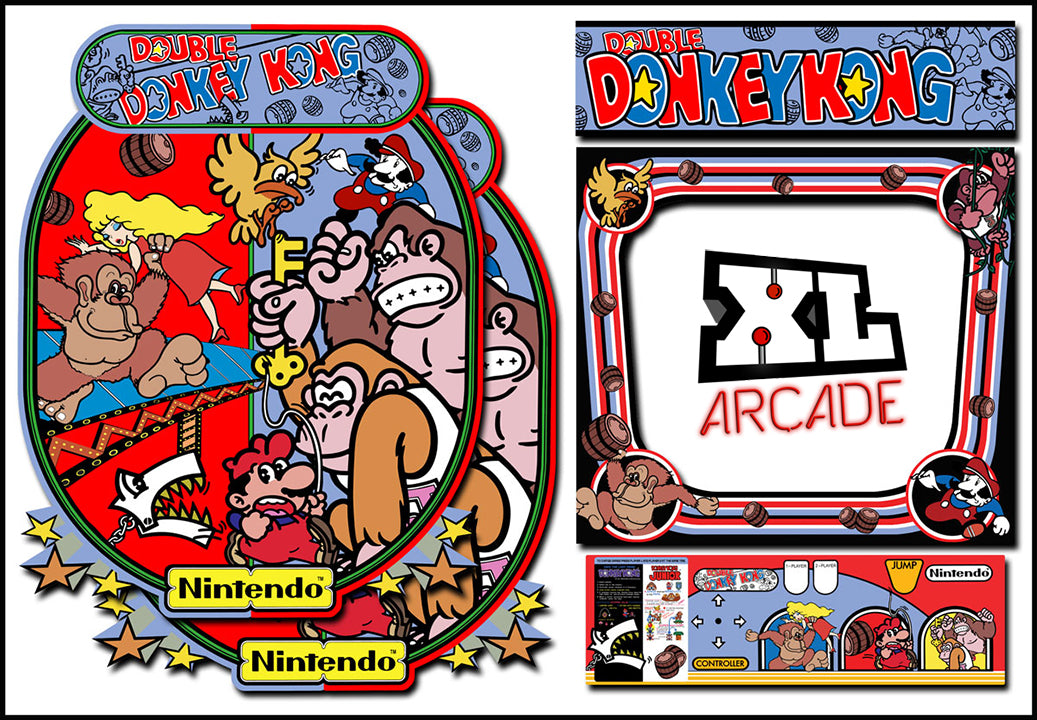 Kit artistique complet Double Donkey Kong