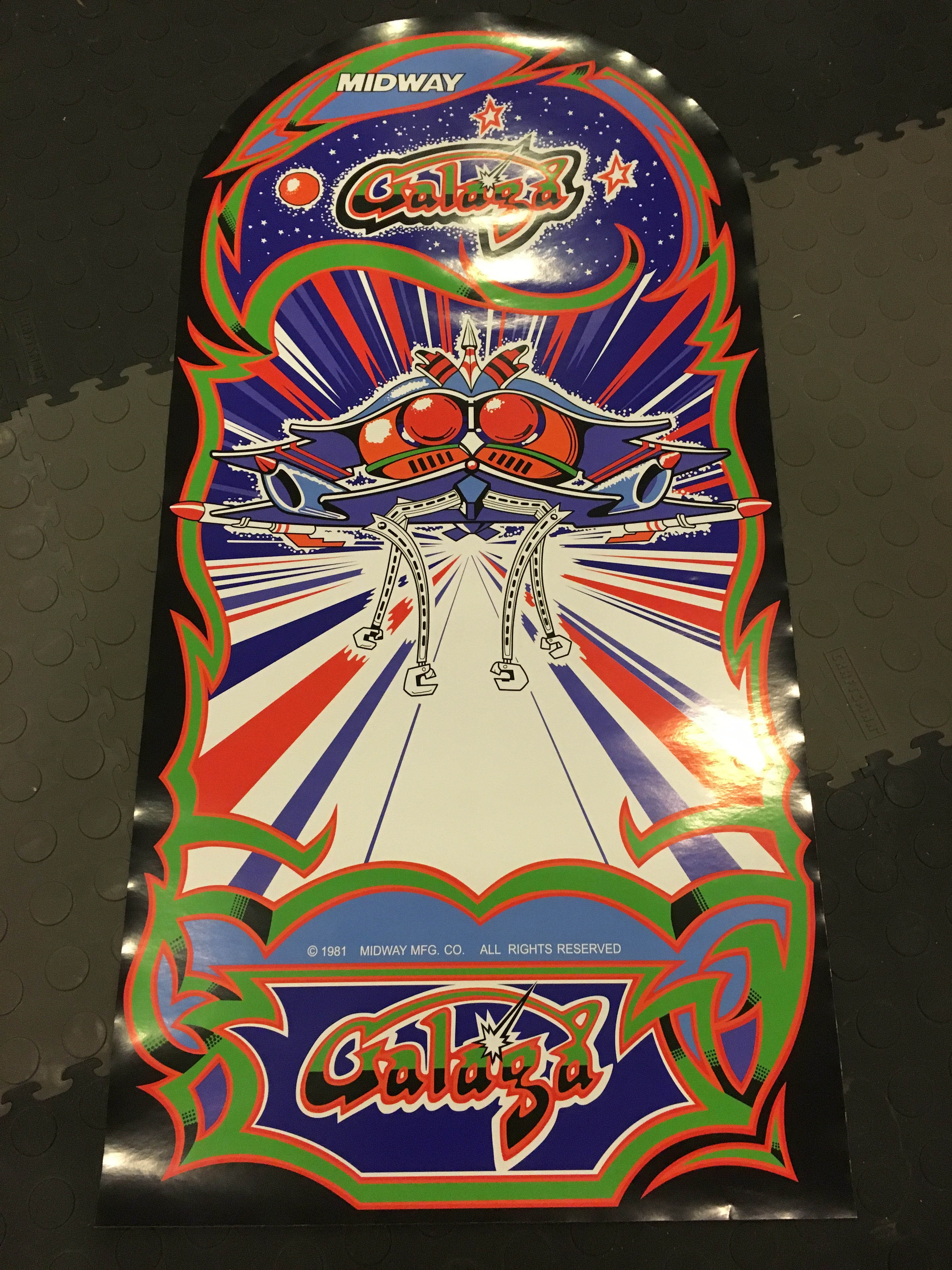 Arte lateral de Galaga