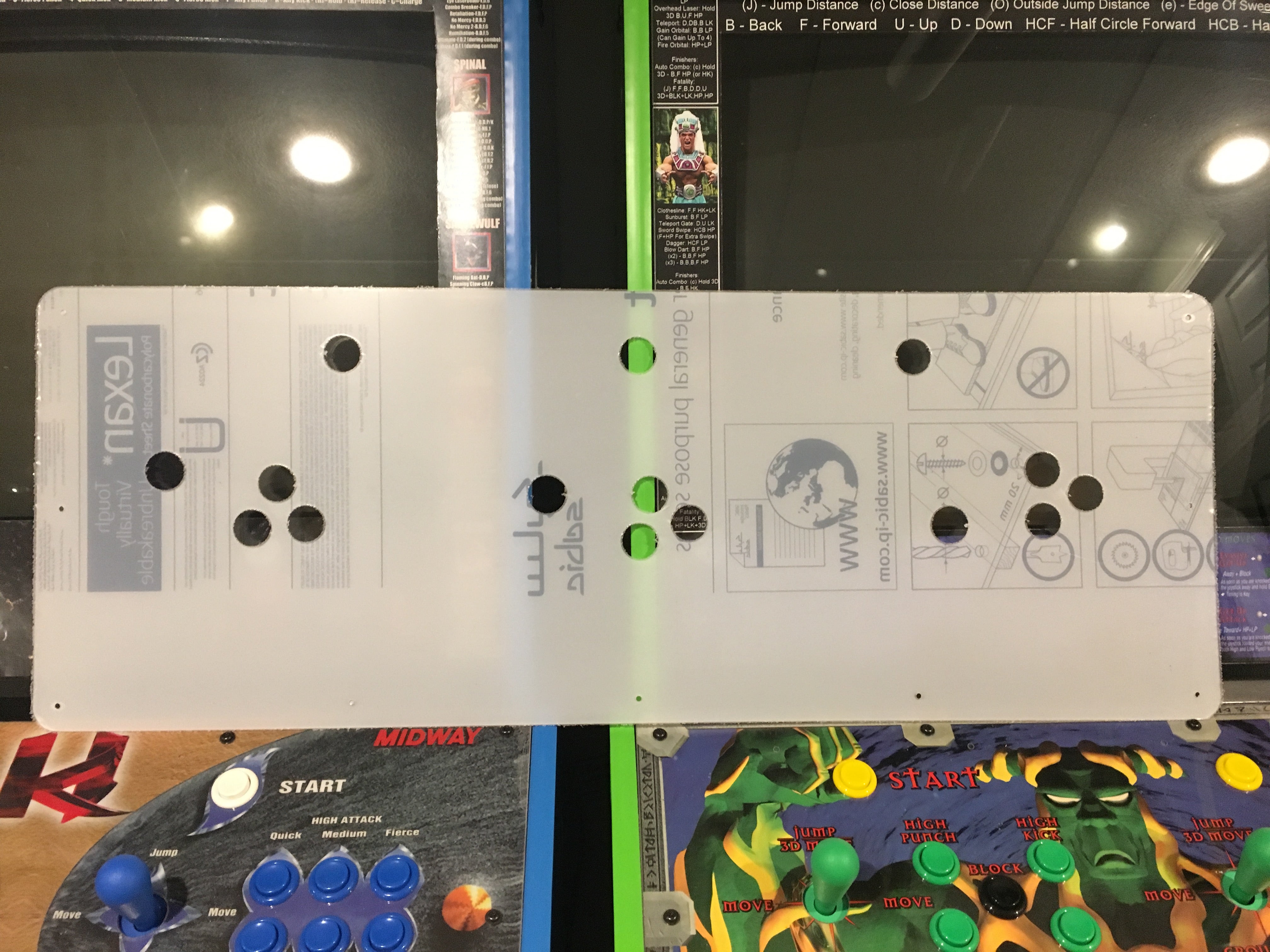 Rampage World Tour Lexan/Polycarbonate Control Panel Protector
