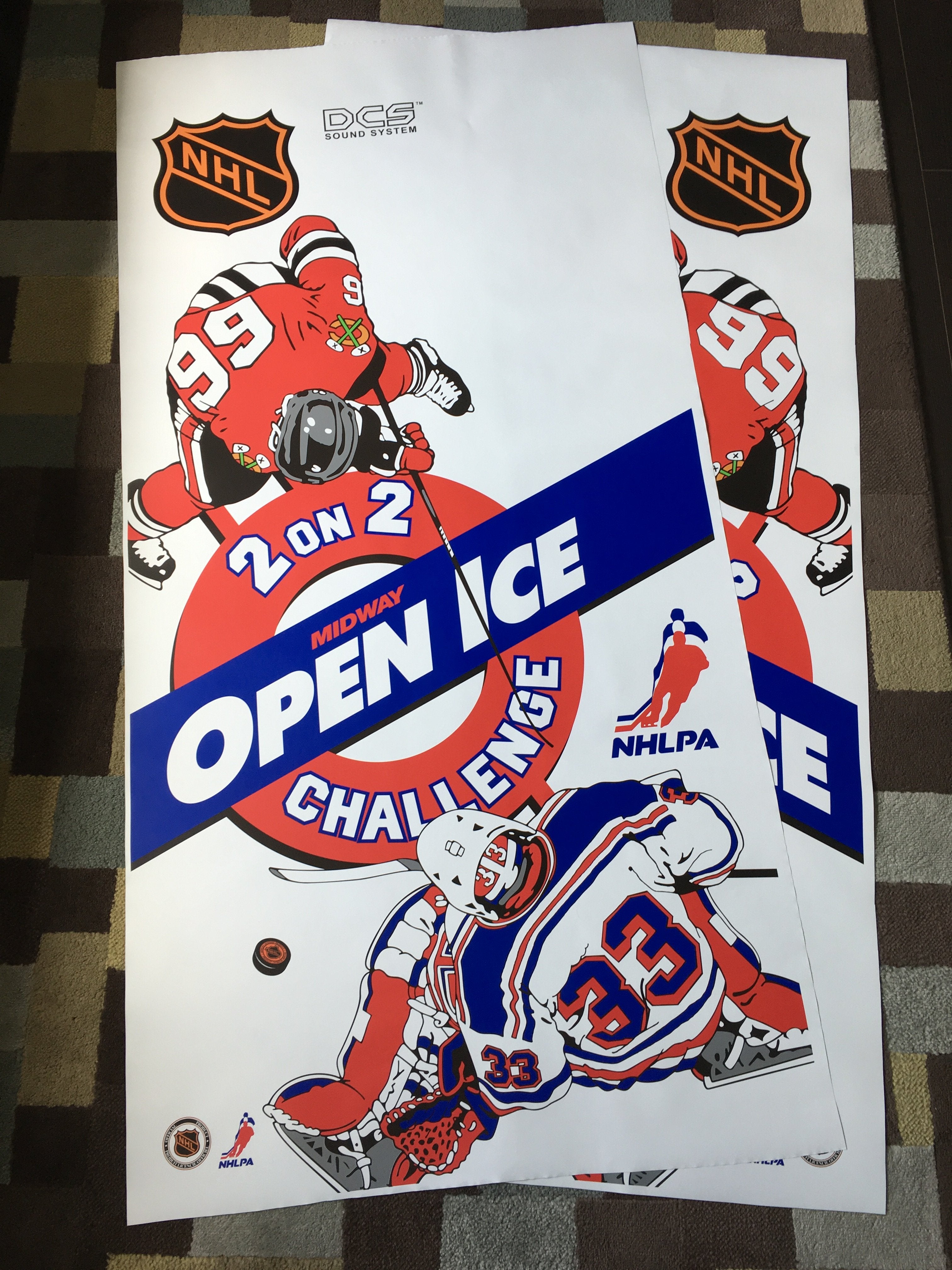 Art latéral de la glace ouverte de la LNH