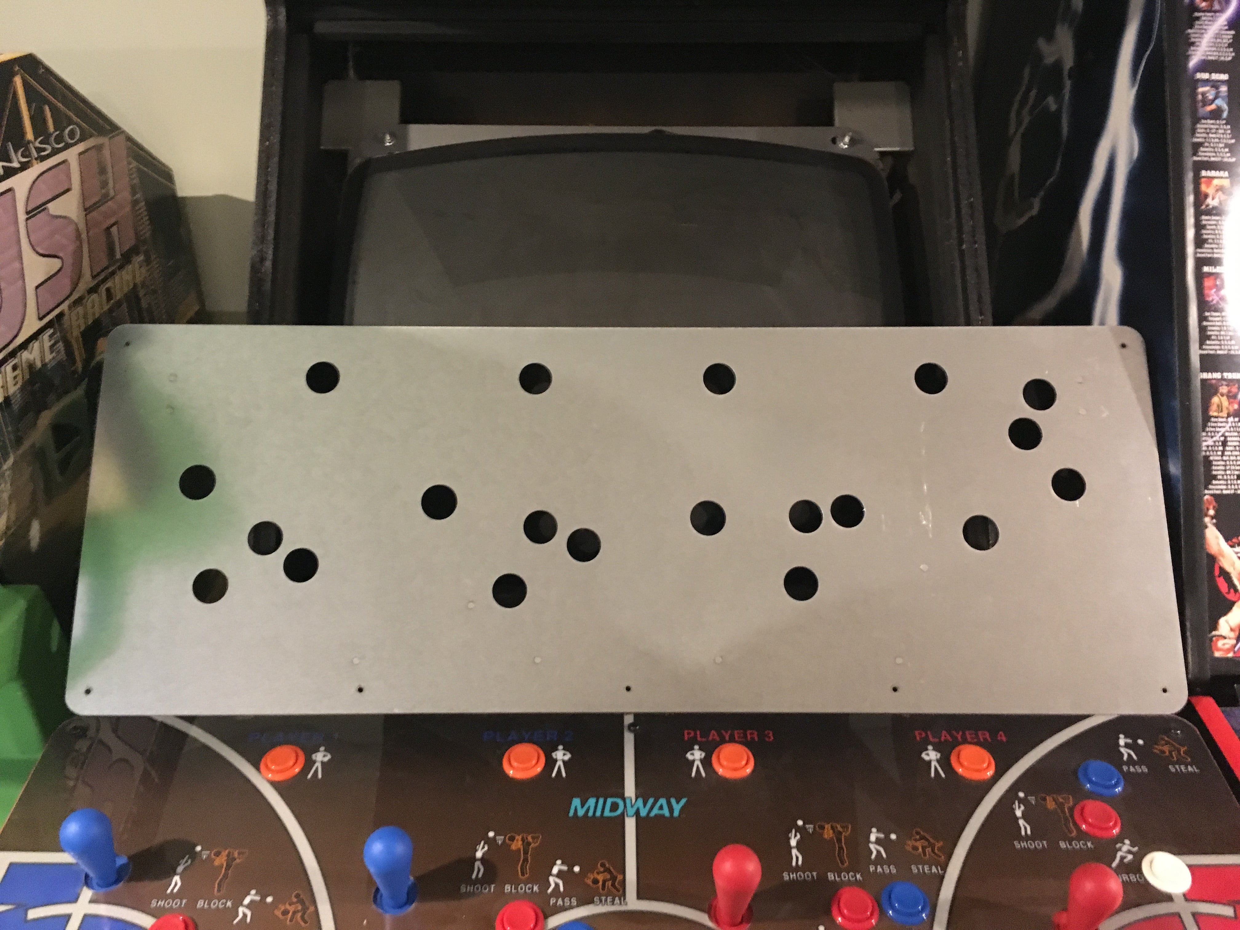 Panel de control metálico NBA Hangtime