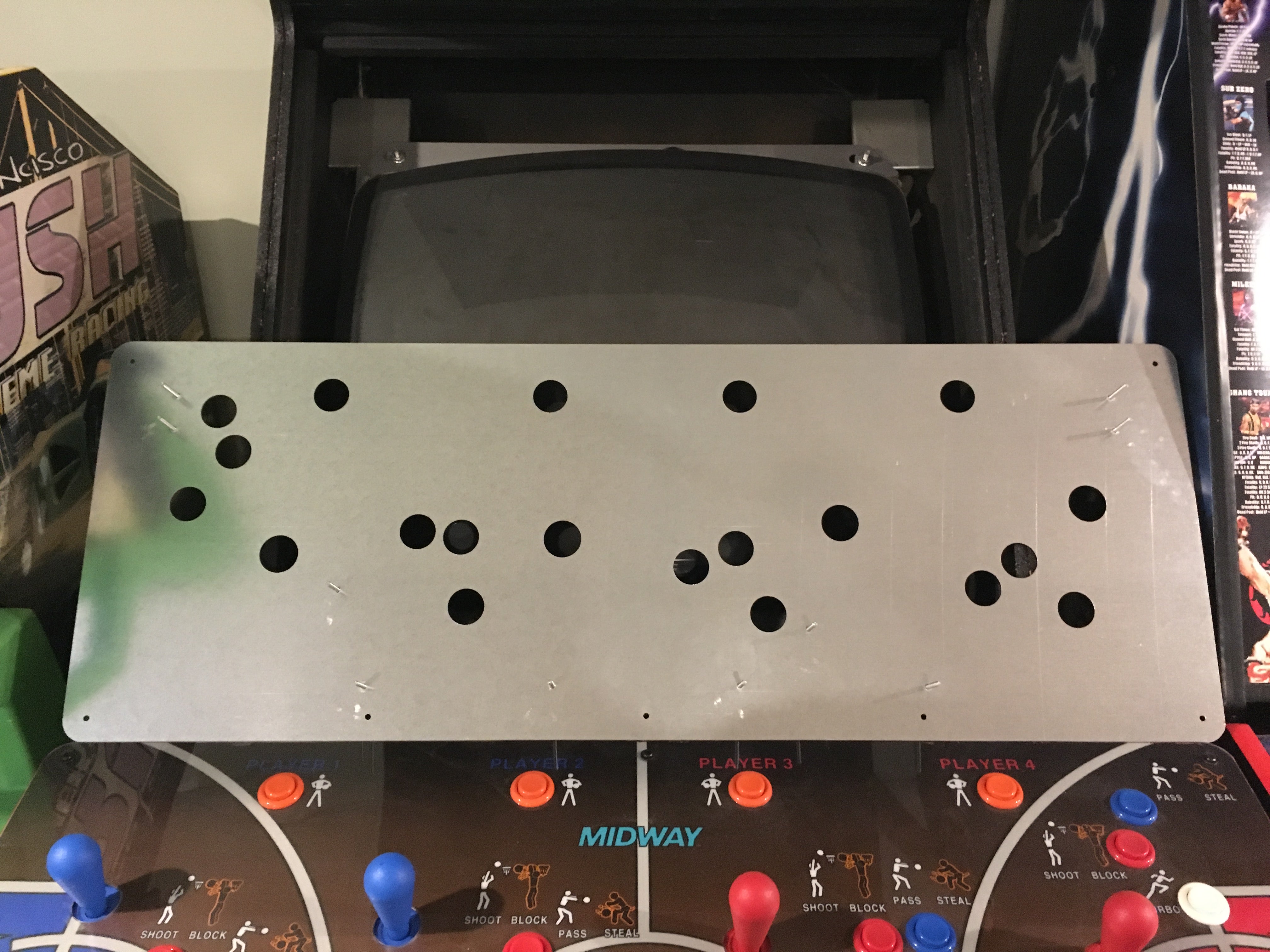 Panel de control metálico NBA Hangtime