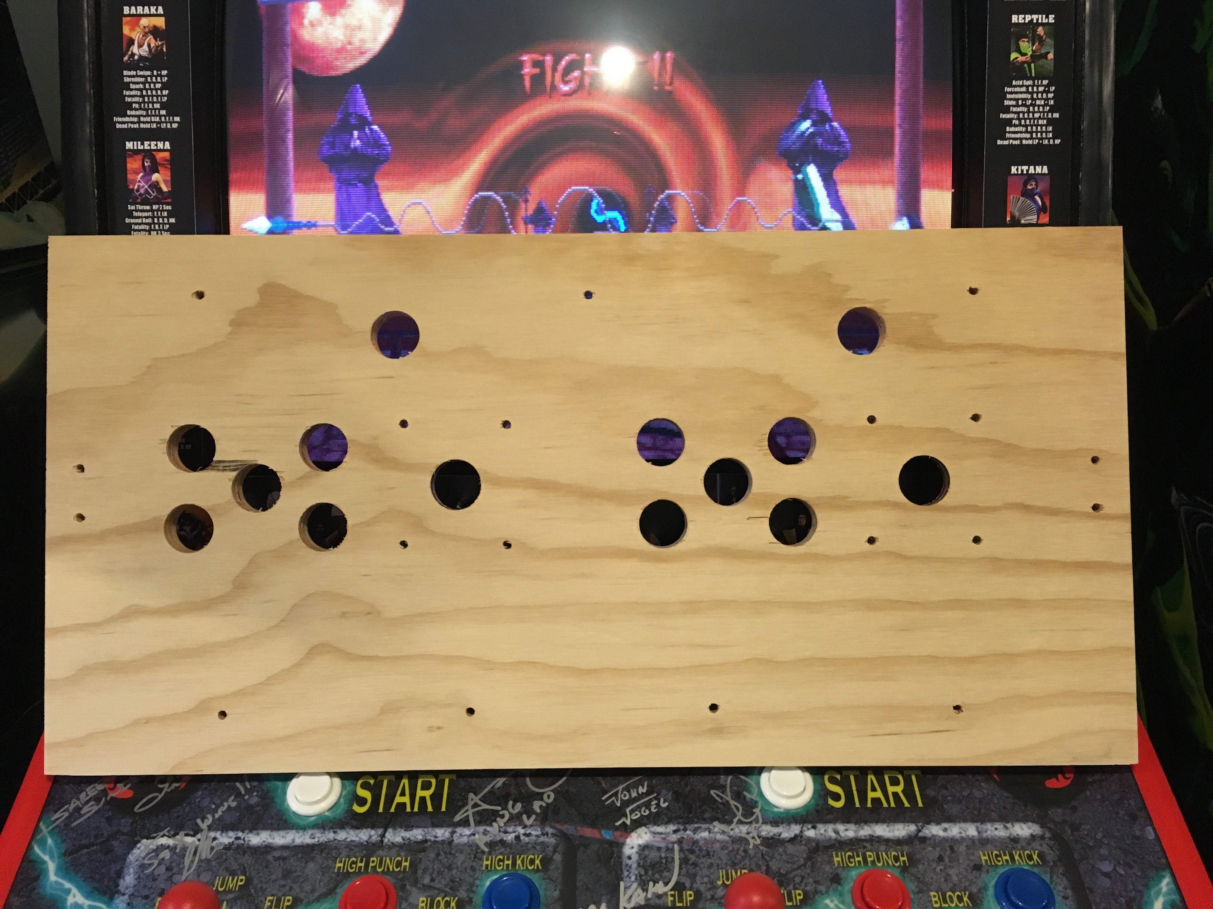 Wrestlemania Wood Control Panel