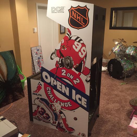 Arte lateral de hielo abierto de la NHL