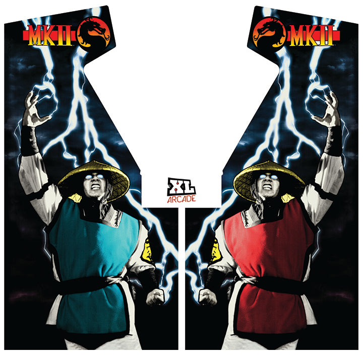 Mortal Kombat 2 Jugador 2 Arte lateral de Red Raiden