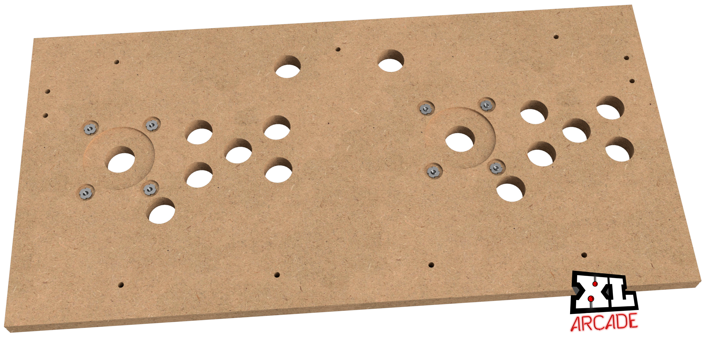 Panel de control de madera de Mortal Kombat 4