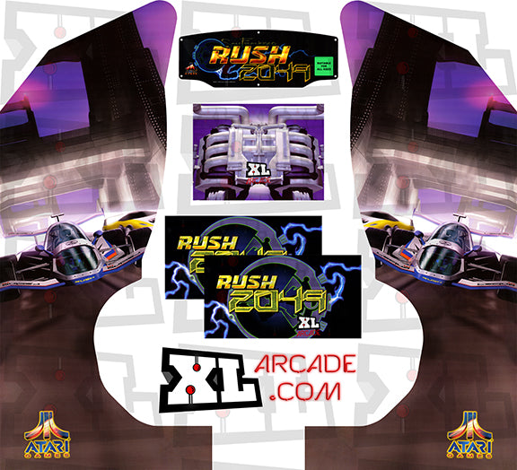 Arcade 1up Rush 2049 Art Set - Game On Grafix