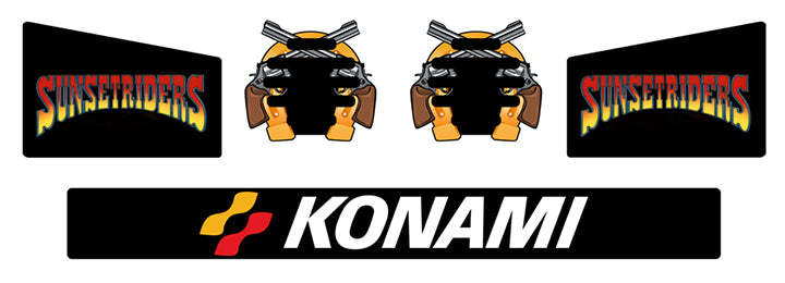 Arte de caja de los jinetes del atardecer