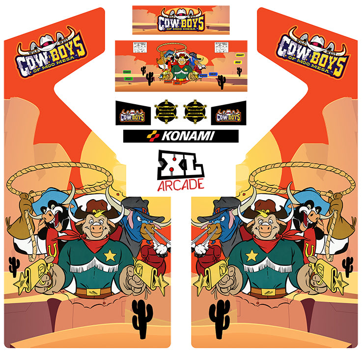 Kit de arte completo de Wild West COW Boys of Moo Mesa