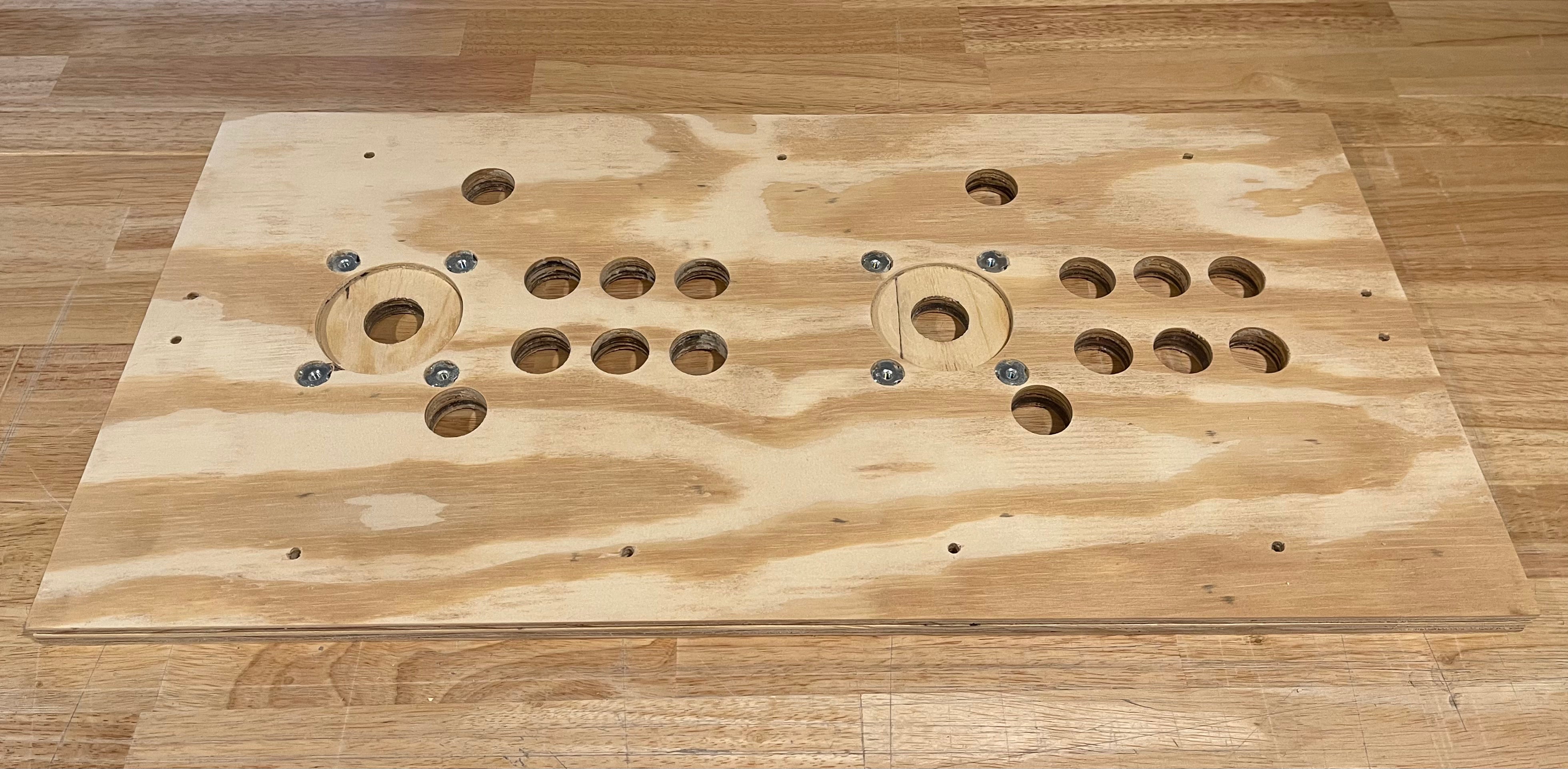 Panneau de commande en bois à 7 boutons de style Mortal Kombat