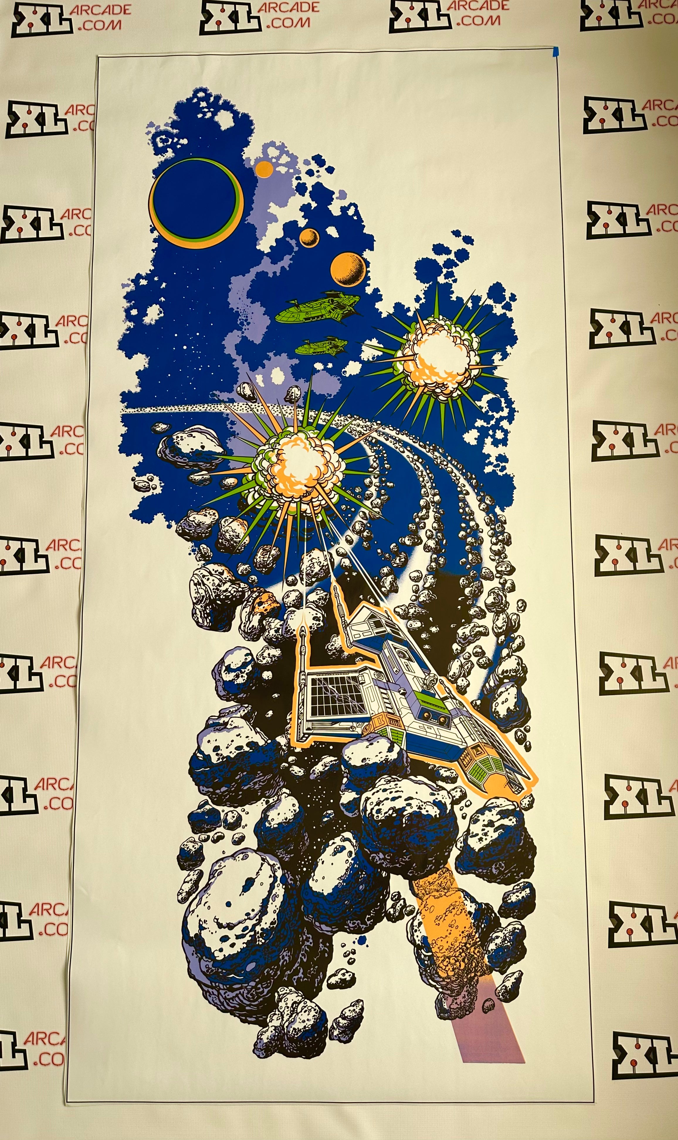 Arte lateral de lujo de asteroides