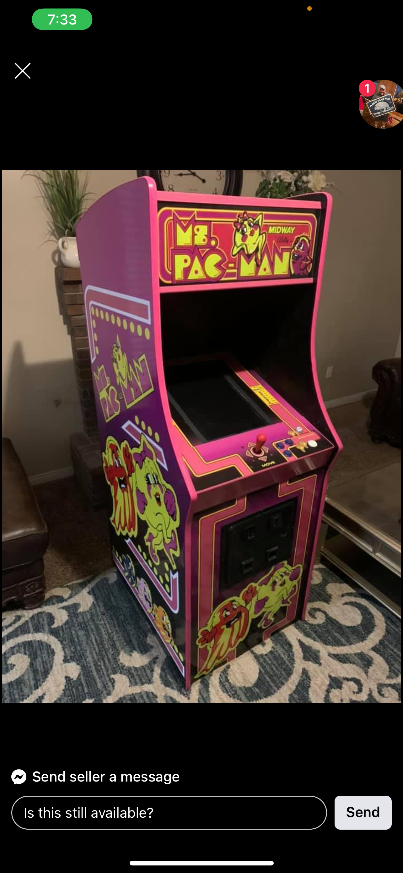 Ms Pac-Man Pinky Complete Art Kit