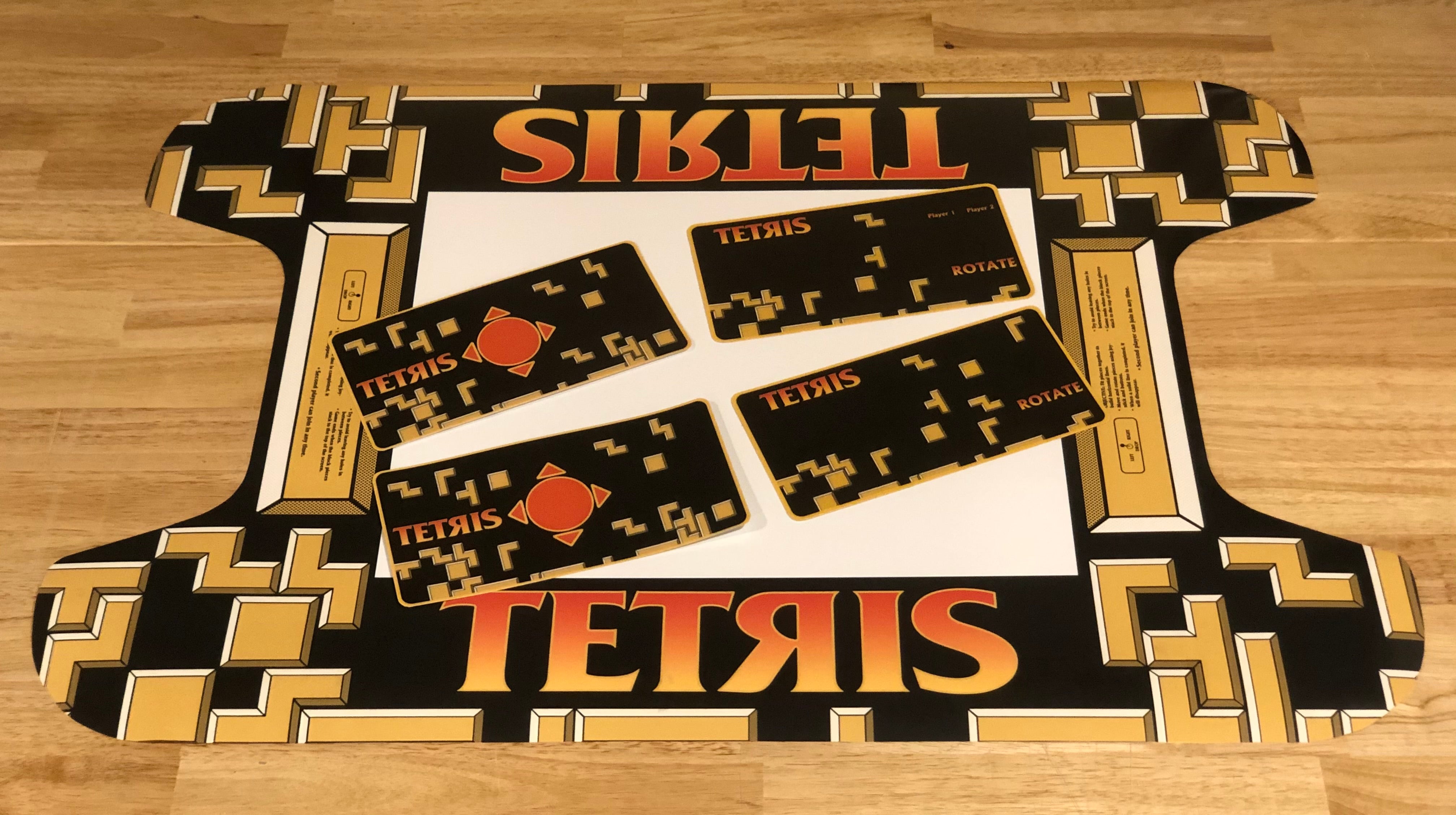 Tetris Cocktail Table Complete Artwork Kit