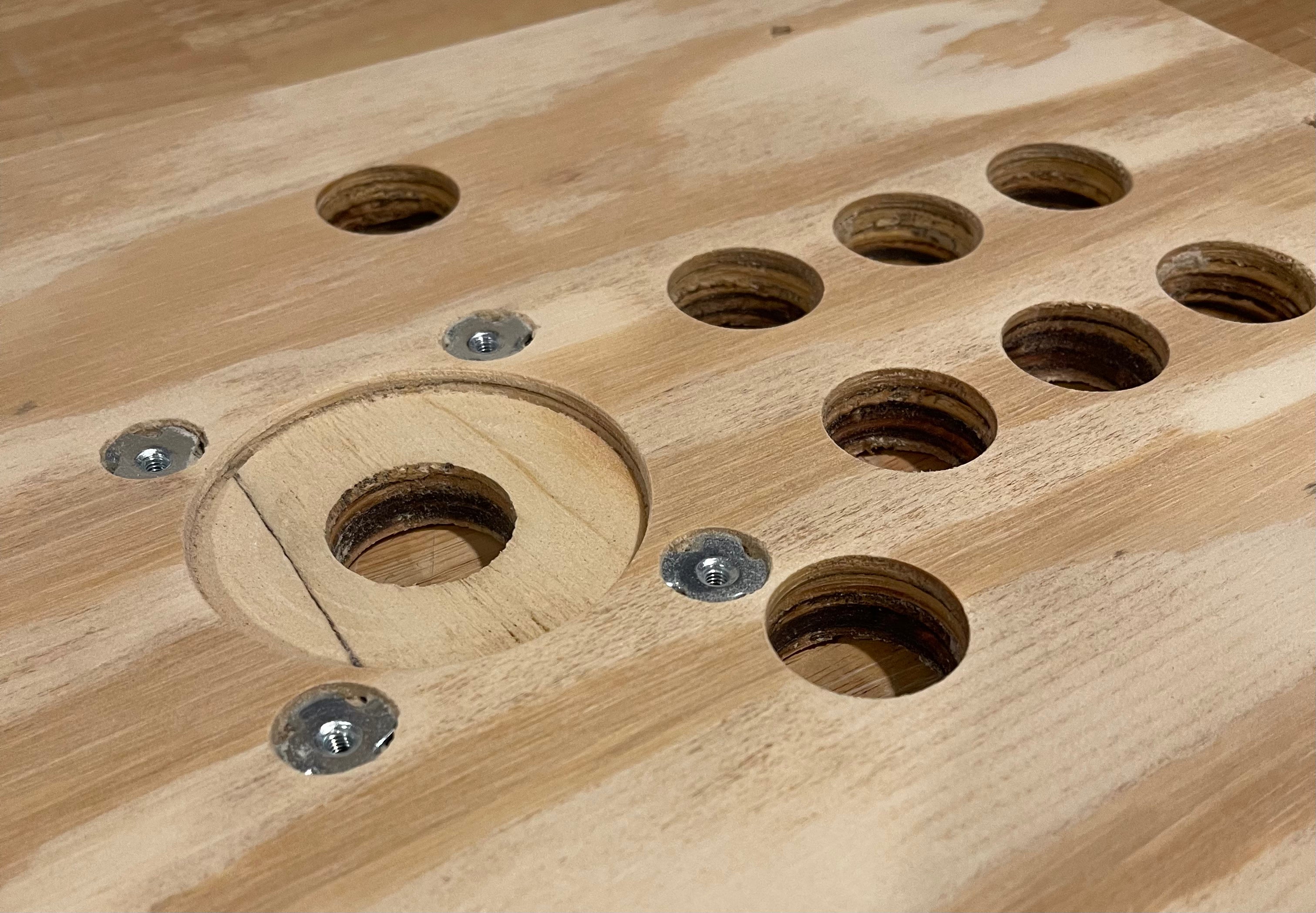 Panneau de commande en bois à 7 boutons de style Mortal Kombat