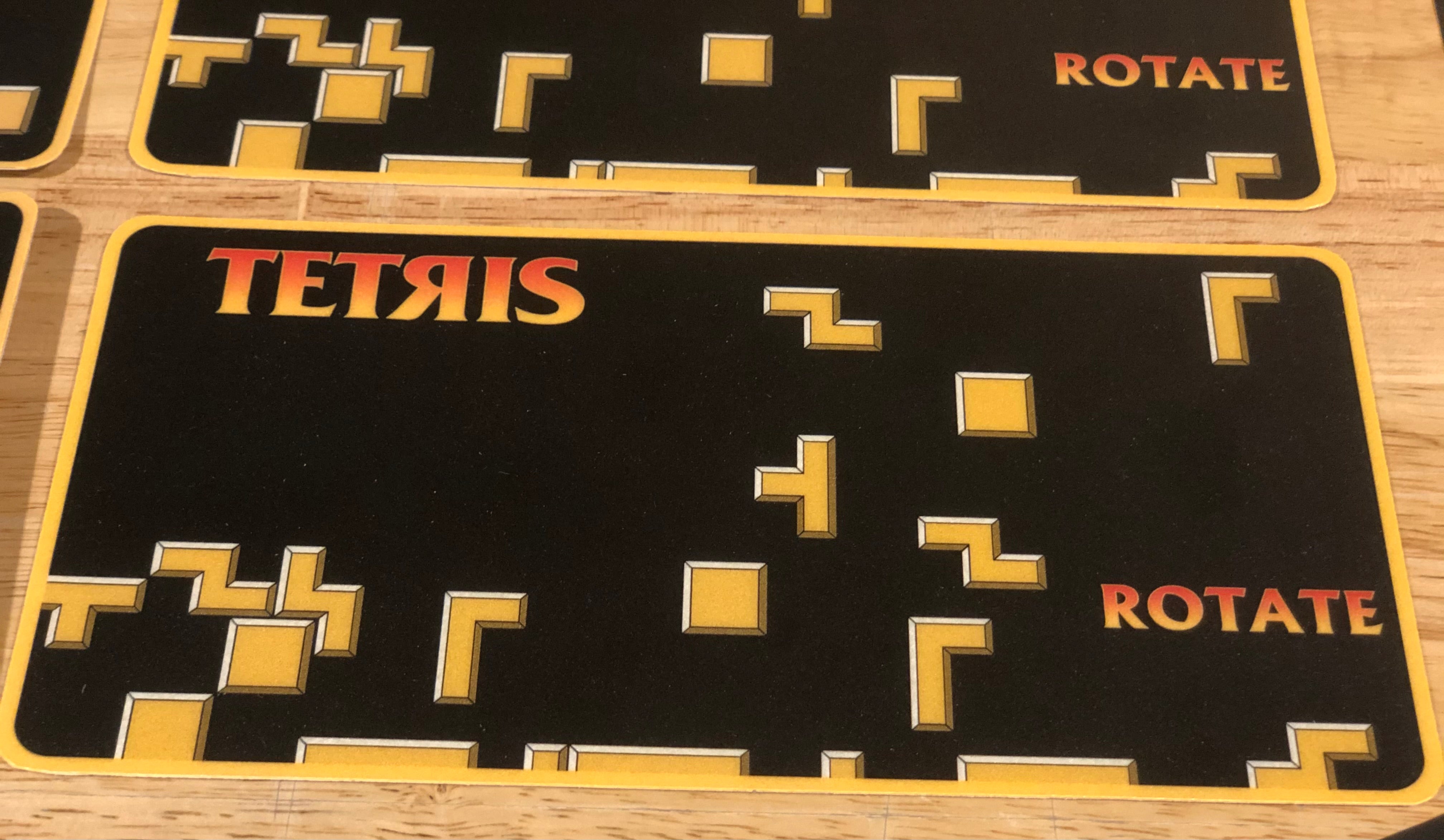 Tetris Cocktail Table Complete Artwork Kit
