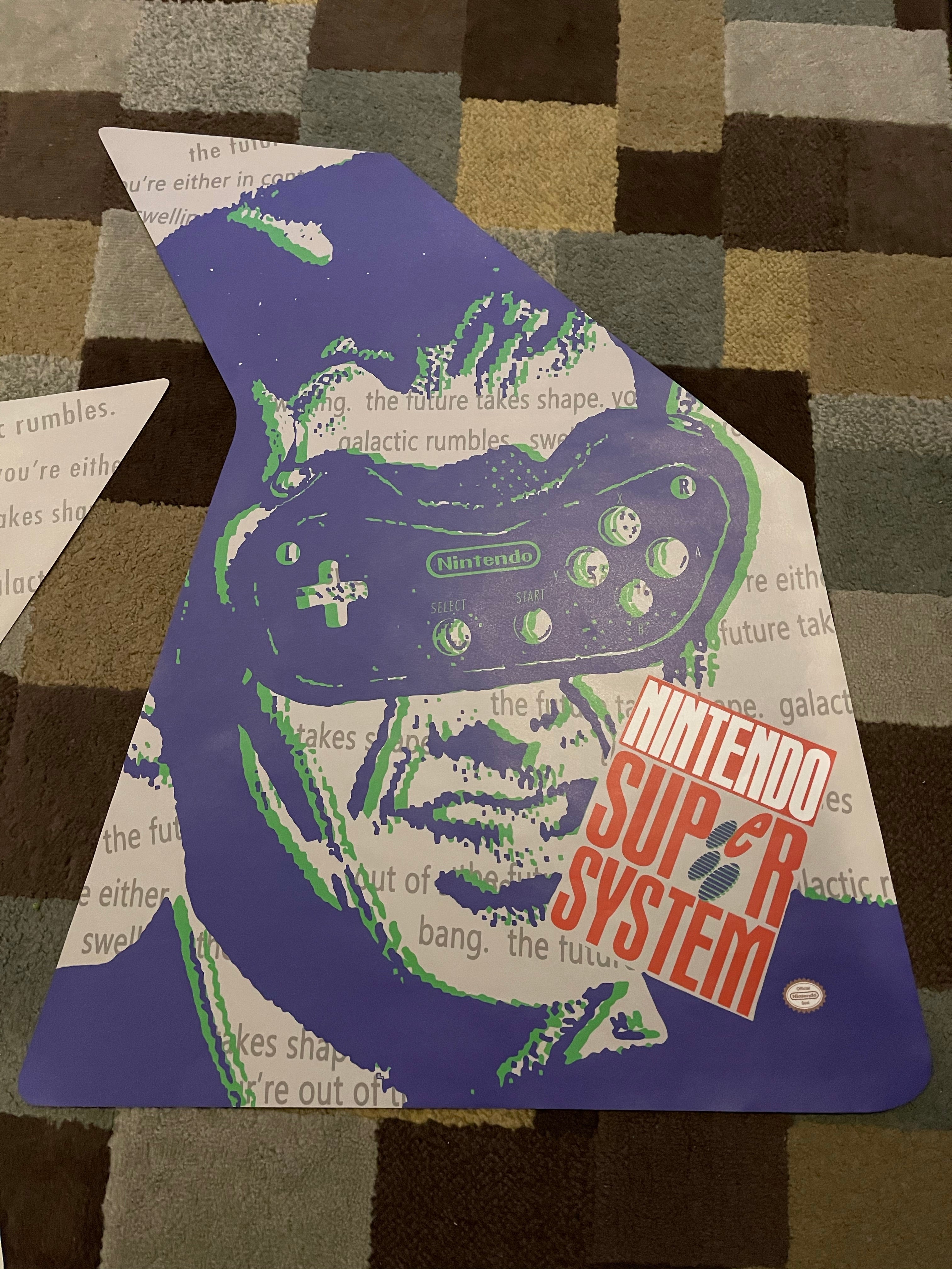 Art latéral de la Nintendo Super System
