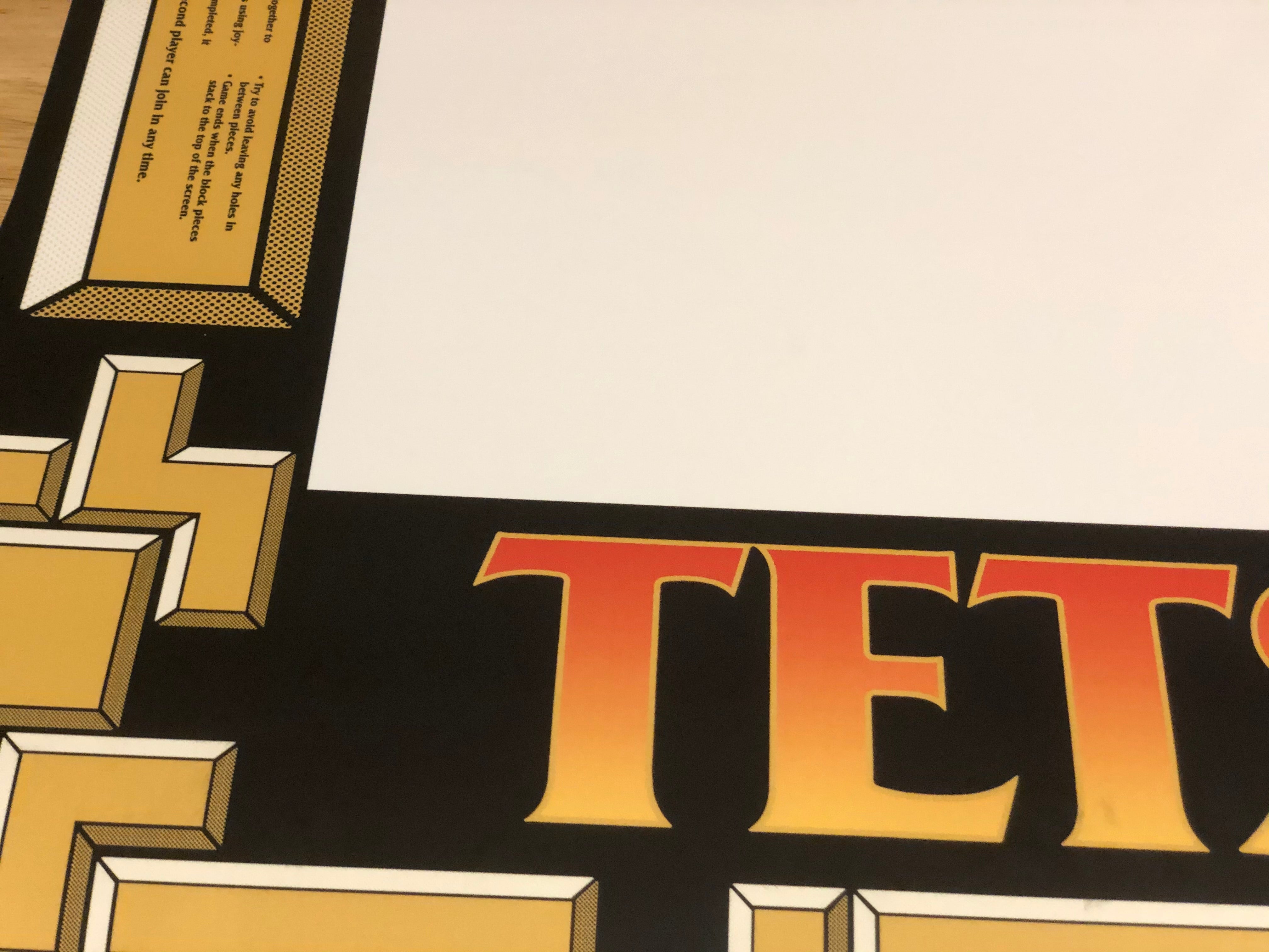Tetris Cocktail Table Complete Artwork Kit