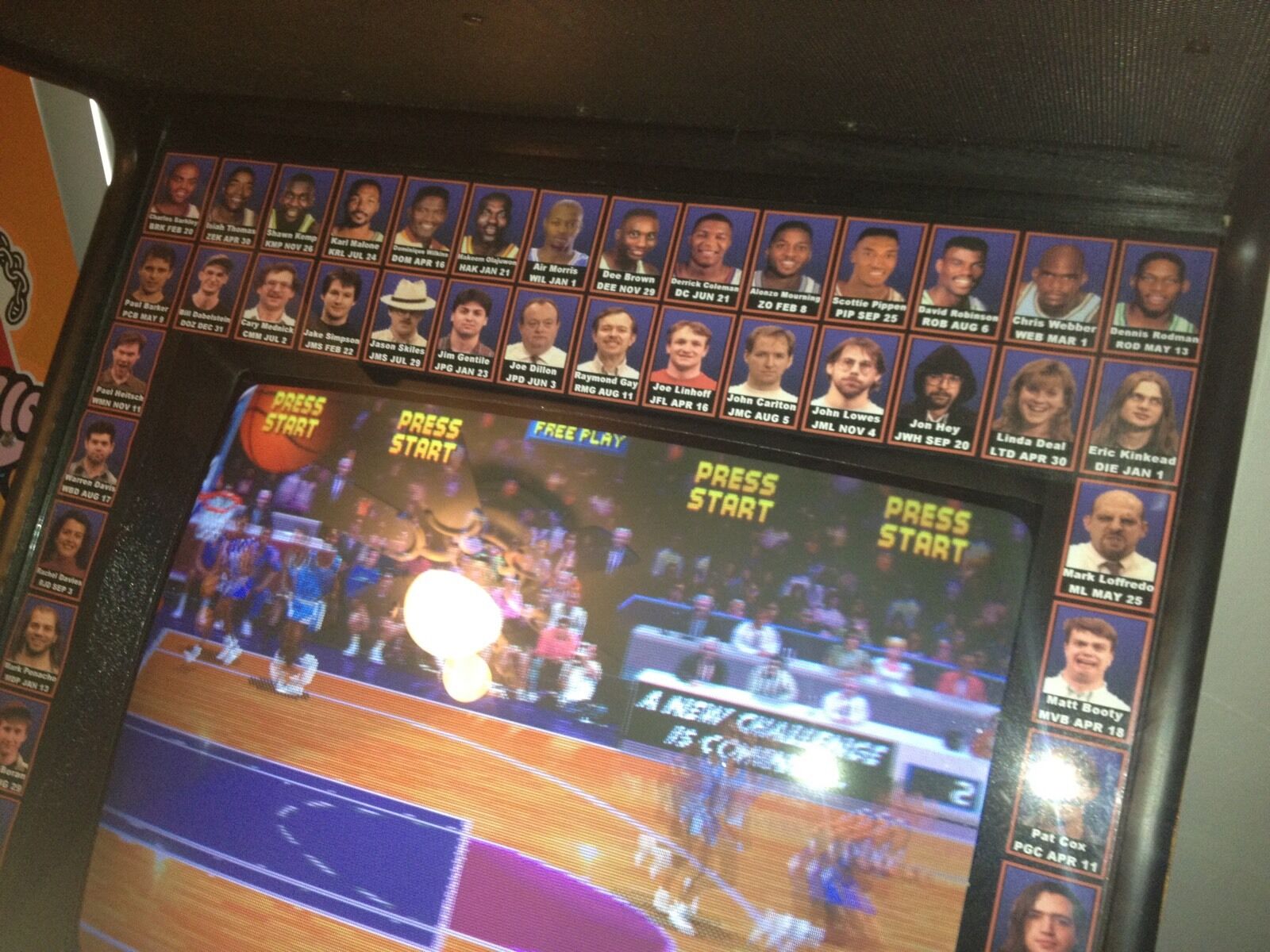 Lunette de liste de mouvements NBA Jam