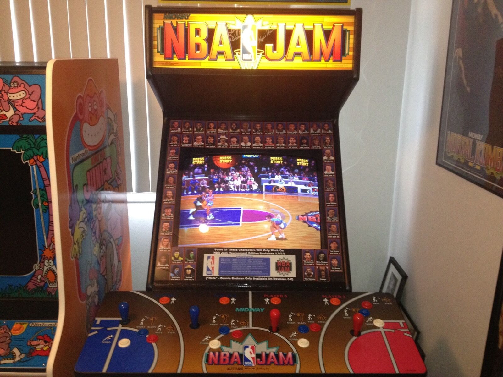 Lunette de liste de mouvements NBA Jam