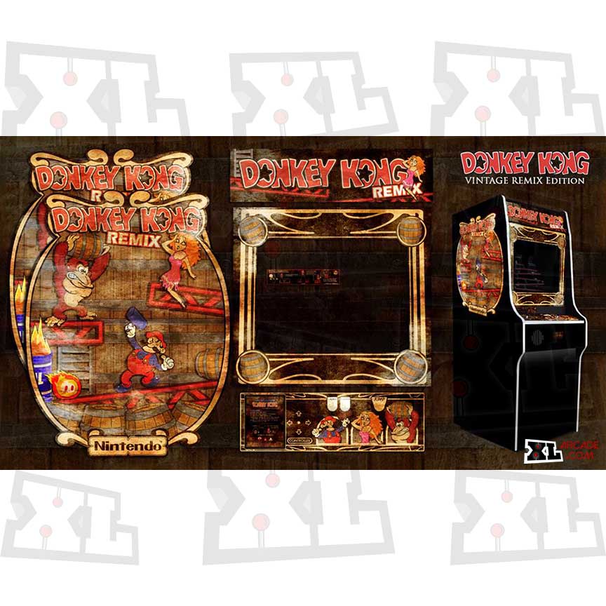 Donkey Kong Remix Vintage Complete Art Kit