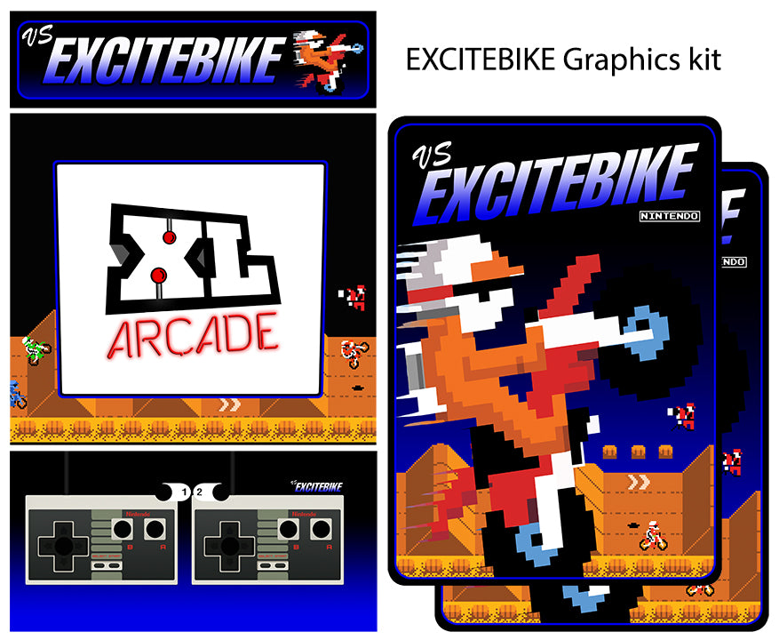 Excitebike Complete Art Kit