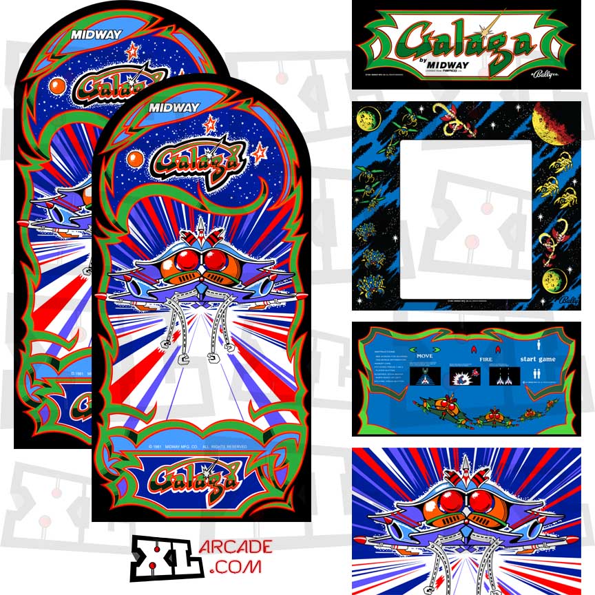 Galaga Complete Art Kit