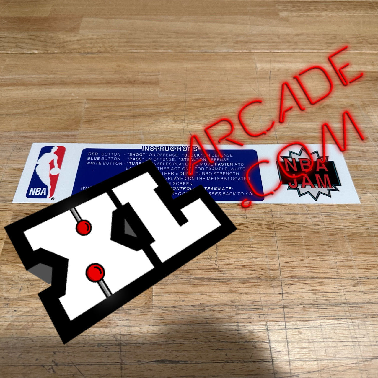 NBA Jam Instruction Card