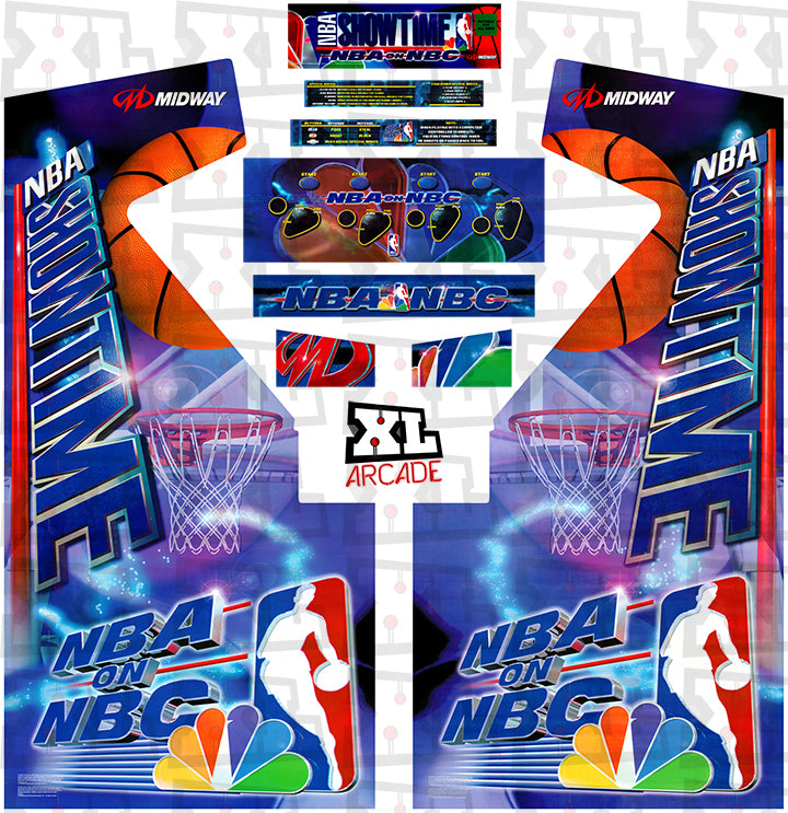 NBA Showtime NBA en NBC Kit de arte completo